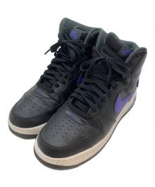 NIKE（ナイキ）の古着「AIR FORCE 1 HIGH ’07 LV8 “Hoops/Black/Purple” ハイカットスニーカー」｜ブラック×パープル