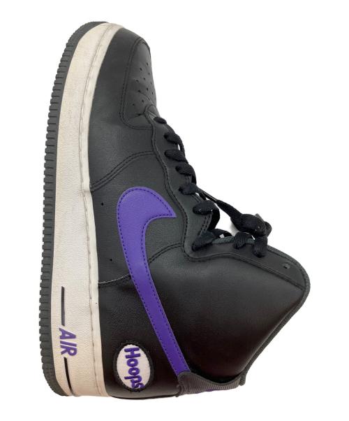 NIKE（ナイキ）NIKE (ナイキ) AIR FORCE 1 HIGH ’07 LV8 “Hoops/Black/Purple” ハイカットスニーカー ブラック×パープル サイズ:SIZE 27.5cmの古着・服飾アイテム