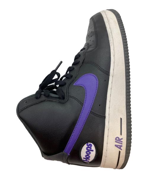 NIKE（ナイキ）NIKE (ナイキ) AIR FORCE 1 HIGH ’07 LV8 “Hoops/Black/Purple” ハイカットスニーカー ブラック×パープル サイズ:SIZE 27.5cmの古着・服飾アイテム