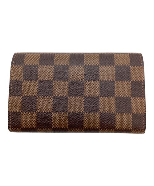 LOUIS VUITTON（ルイ ヴィトン）LOUIS VUITTON (ルイ ヴィトン) モノグラム ポルトフォイユ・トレゾール 2つ折り財布 ブラウンの古着・服飾アイテム