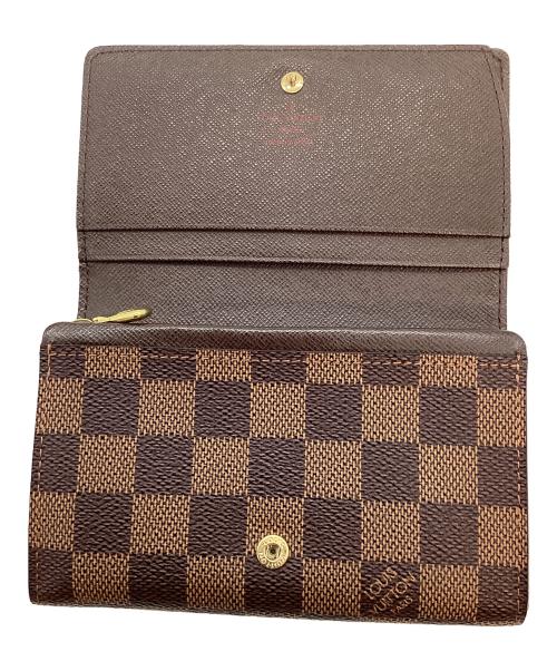 LOUIS VUITTON（ルイ ヴィトン）LOUIS VUITTON (ルイ ヴィトン) モノグラム ポルトフォイユ・トレゾール 2つ折り財布 ブラウンの古着・服飾アイテム