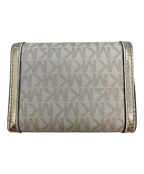 MICHAEL KORS（マイケルコース）MICHAEL KORS (マイケルコース) コンパクトウォレット アイボリーの古着・服飾アイテム