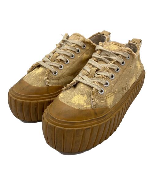 DIESEL（ディーゼル）DIESEL (ディーゼル) ローカットスニーカー ベージュ サイズ:SIZE 24.5cmの古着・服飾アイテム