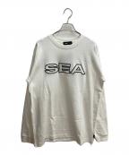 WIND AND SEAウィンダンシー）の古着「ロゴTシャツ 長袖カットソー」｜ホワイト