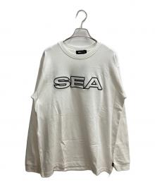 WIND AND SEA（ウィンダンシー）の古着「ロゴTシャツ 長袖カットソー」｜ホワイト