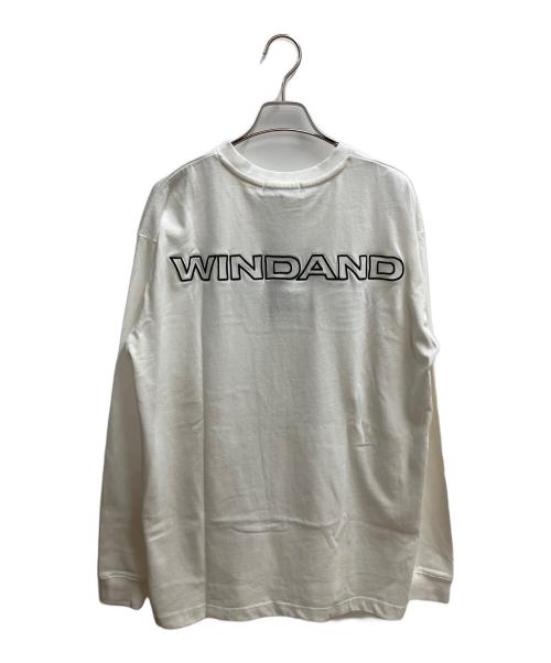 WIND AND SEA（ウィンダンシー）WIND AND SEA (ウィンダンシー) ロゴTシャツ 長袖カットソー ホワイト サイズ:SIZE Lの古着・服飾アイテム