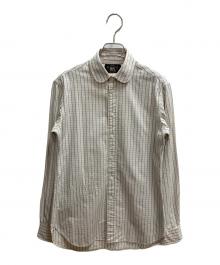 RRL（ダブルアールエル）の古着「チェックシャツ 長袖シャツ」｜ベージュ
