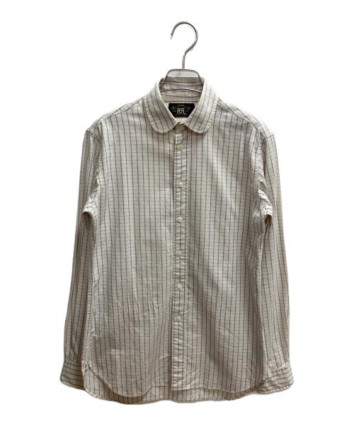 RRL（ダブルアールエル）RRL (ダブルアールエル) チェックシャツ 長袖シャツ ベージュ サイズ:SIZE 2の古着・服飾アイテム