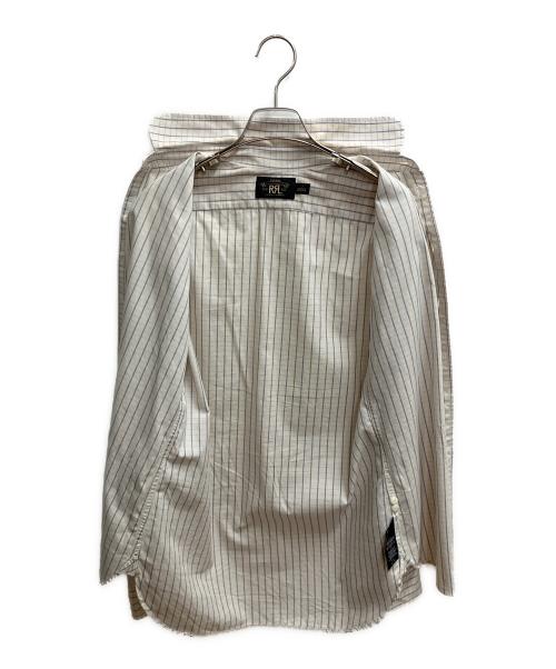 RRL（ダブルアールエル）RRL (ダブルアールエル) チェックシャツ 長袖シャツ ベージュ サイズ:SIZE 2の古着・服飾アイテム