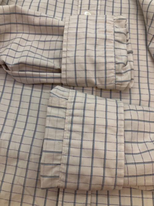 RRL（ダブルアールエル）RRL (ダブルアールエル) チェックシャツ 長袖シャツ ベージュ サイズ:SIZE 2の古着・服飾アイテム