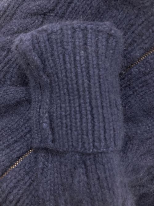 RALPH LAUREN（ラルフローレン）RALPH LAUREN (ラルフローレン) カシミヤニットジャケット ネイビー サイズ:SIZE Mの古着・服飾アイテム