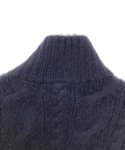 RALPH LAUREN（ラルフローレン）RALPH LAUREN (ラルフローレン) カシミヤニットジャケット ネイビー サイズ:SIZE Mの古着・服飾アイテム