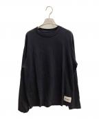 JIL SANDER+ジルサンダープラス）の古着「クルーネック長袖Tシャツ 長袖カットソー」｜ネイビー