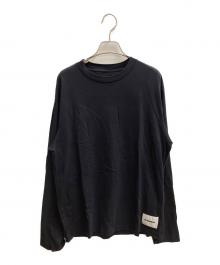 JIL SANDER+（ジルサンダープラス）の古着「クルーネック長袖Tシャツ 長袖カットソー」｜ネイビー