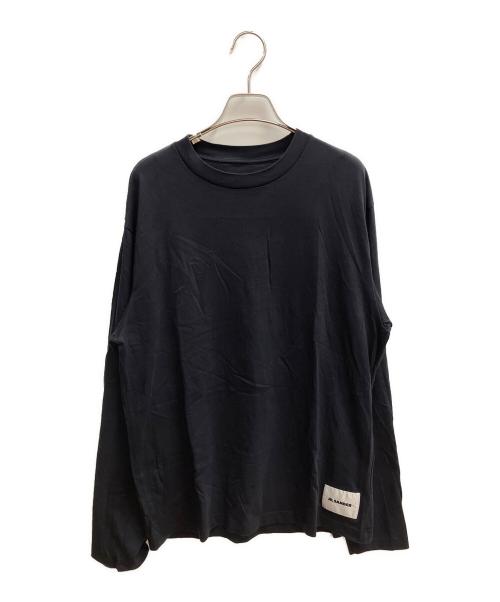 JIL SANDER+（ジルサンダープラス）JIL SANDER+ (ジルサンダープラス) クルーネック長袖Tシャツ 長袖カットソー ネイビー サイズ:SIZE XLの古着・服飾アイテム