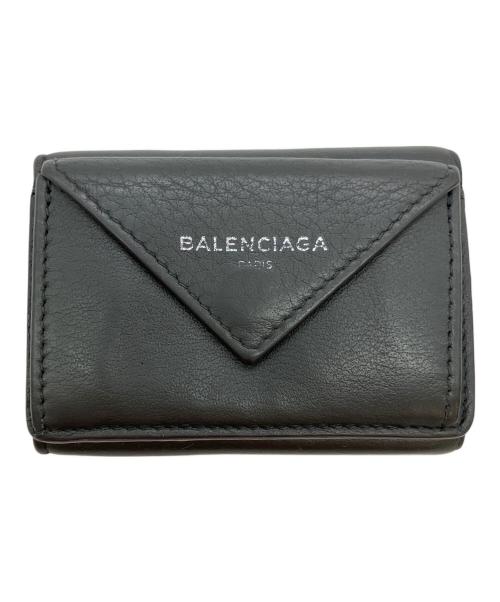 BALENCIAGA（バレンシアガ）BALENCIAGA (バレンシアガ) ペーパー ミニウォレット 3つ折り財布 グレーの古着・服飾アイテム