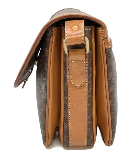 CELINE（セリーヌ）CELINE (セリーヌ) マカダム ショルダーバッグ ブラウンの古着・服飾アイテム