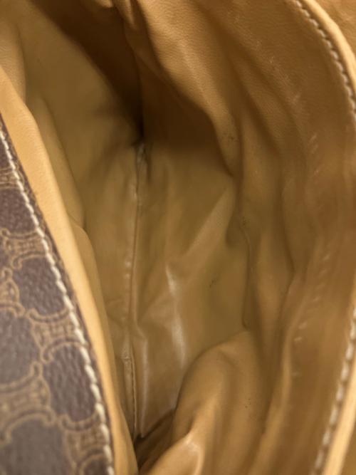 CELINE（セリーヌ）CELINE (セリーヌ) マカダム ショルダーバッグ ブラウンの古着・服飾アイテム