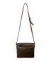 CELINE (セリーヌ) マカダム ショルダーバッグ ブラウン：20000円