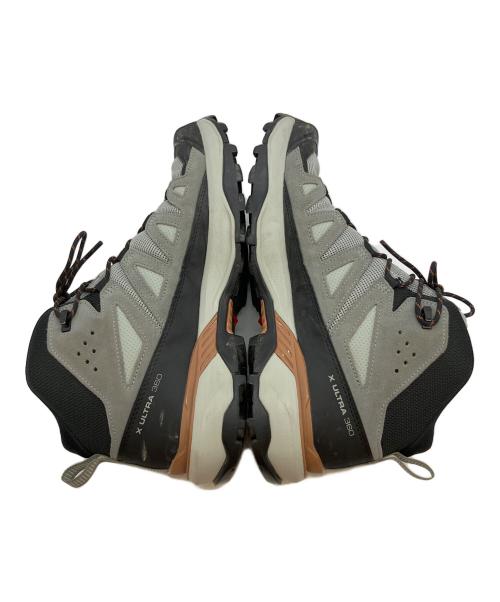 SALOMON（サロモン）SALOMON (サロモン) X ULTRA 360 LEATHER MID GORE-TEX ハイキングシューズ グレー×ブラック サイズ:SIZE 27cmの古着・服飾アイテム