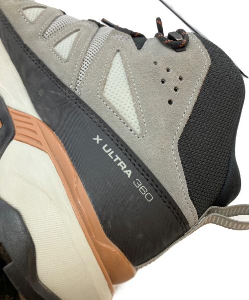 SALOMON（サロモン）SALOMON (サロモン) X ULTRA 360 LEATHER MID GORE-TEX ハイキングシューズ グレー×ブラック サイズ:SIZE 27cmの古着・服飾アイテム