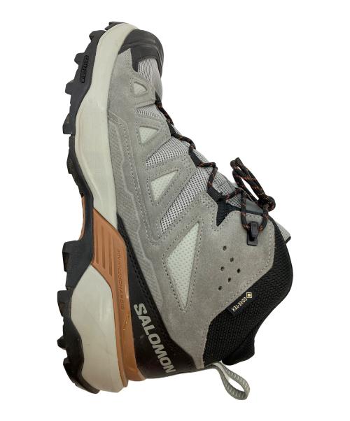 SALOMON（サロモン）SALOMON (サロモン) X ULTRA 360 LEATHER MID GORE-TEX ハイキングシューズ グレー×ブラック サイズ:SIZE 27cmの古着・服飾アイテム