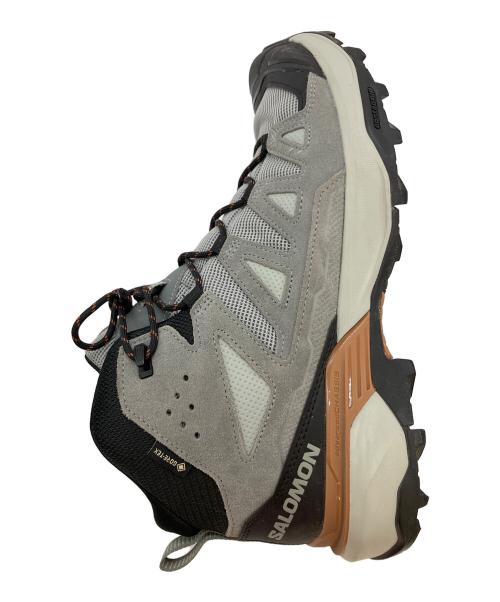 SALOMON（サロモン）SALOMON (サロモン) X ULTRA 360 LEATHER MID GORE-TEX ハイキングシューズ グレー×ブラック サイズ:SIZE 27cmの古着・服飾アイテム