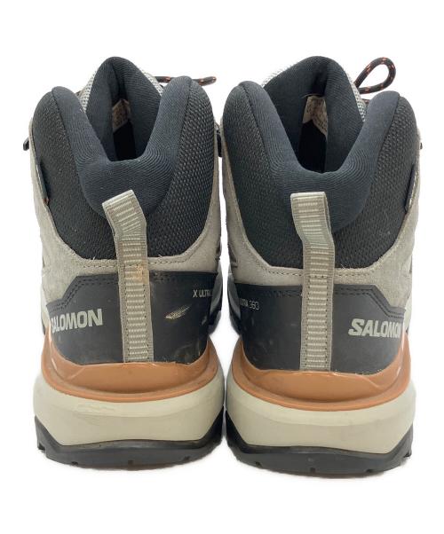 SALOMON（サロモン）SALOMON (サロモン) X ULTRA 360 LEATHER MID GORE-TEX ハイキングシューズ グレー×ブラック サイズ:SIZE 27cmの古着・服飾アイテム
