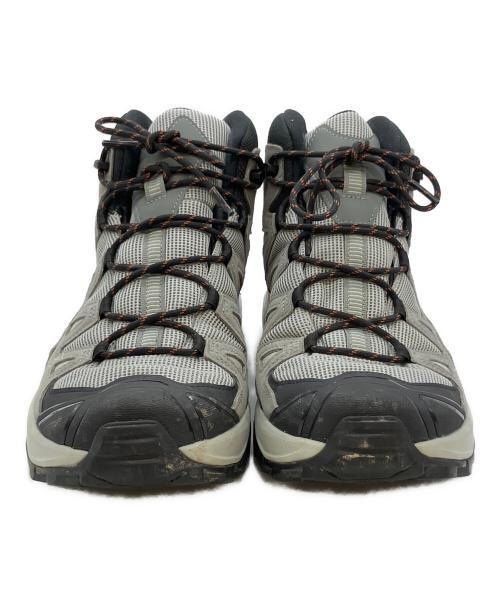 SALOMON（サロモン）SALOMON (サロモン) X ULTRA 360 LEATHER MID GORE-TEX ハイキングシューズ グレー×ブラック サイズ:SIZE 27cmの古着・服飾アイテム