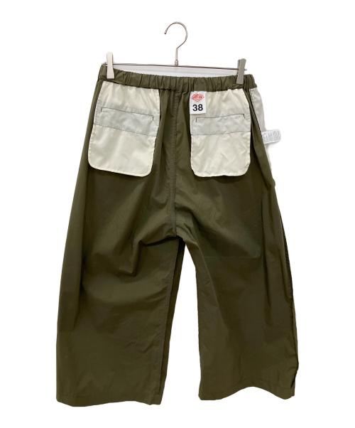 DANTON（ダントン）DANTON (ダントン) タイプライター クロップド ワイドイージーパンツ グリーン サイズ:SIZE 38の古着・服飾アイテム