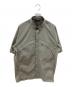 DESCENTE ALLTERRAIN（デザイント オルテライン）の古着「グレイッシュリップストップハーフスリーブシャツ 半袖シャツ」｜グレー