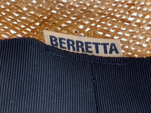 BERRETTA（ベルレッタ）BERRETTA (ベルレッタ) ストローハット ベージュの古着・服飾アイテム