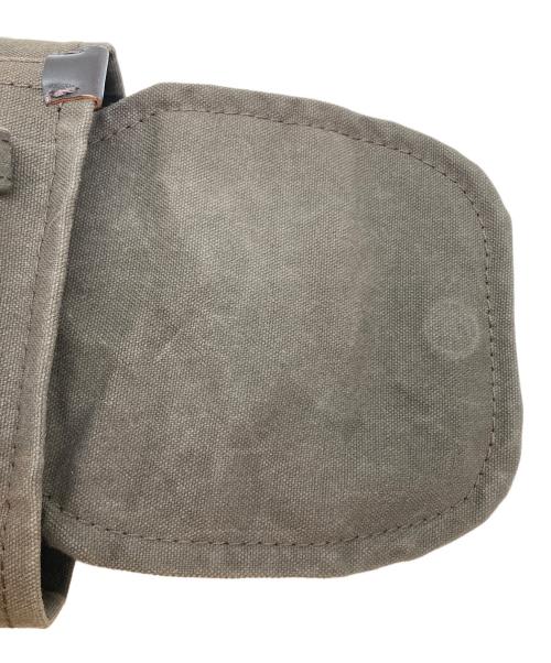 ebagos（エバゴス）ebagos (エバゴス) キャンバス・カゴ底ミニトート ショルダーバッグ オリーブ×ナチュラルの古着・服飾アイテム
