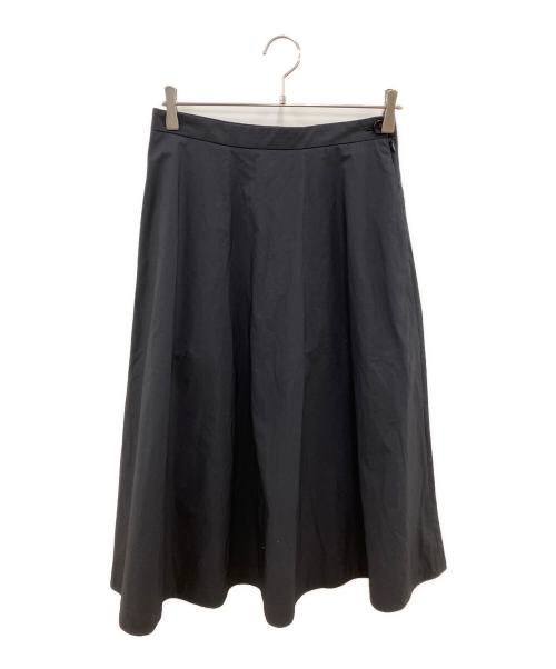 MARGARET HOWELL（マーガレットハウエル）MARGARET HOWELL (マーガレットハウエル) COTTON TAFETTA ロングスカート ブラック サイズ:SIZE 2の古着・服飾アイテム