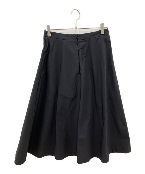 MARGARET HOWELL（マーガレットハウエル）MARGARET HOWELL (マーガレットハウエル) COTTON TAFETTA ロングスカート ブラック サイズ:SIZE 2の古着・服飾アイテム