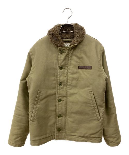 HOUSTON（ヒューストン）HOUSTON (ヒューストン) N1デッキジャケット グリーン サイズ:SIZE 36の古着・服飾アイテム