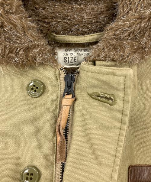 HOUSTON（ヒューストン）HOUSTON (ヒューストン) N1デッキジャケット グリーン サイズ:SIZE 36の古着・服飾アイテム