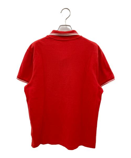 MONCLER（モンクレール）MONCLER (モンクレール) 半袖ポロシャツ レッド サイズ:SIZE Mの古着・服飾アイテム