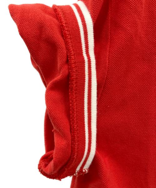 MONCLER（モンクレール）MONCLER (モンクレール) 半袖ポロシャツ レッド サイズ:SIZE Mの古着・服飾アイテム
