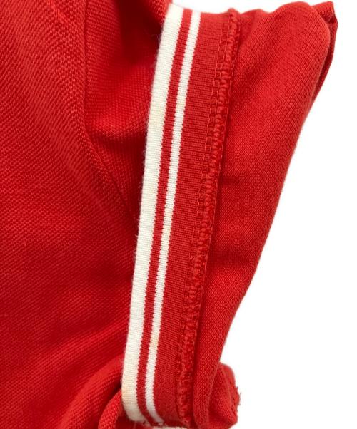 MONCLER（モンクレール）MONCLER (モンクレール) 半袖ポロシャツ レッド サイズ:SIZE Mの古着・服飾アイテム