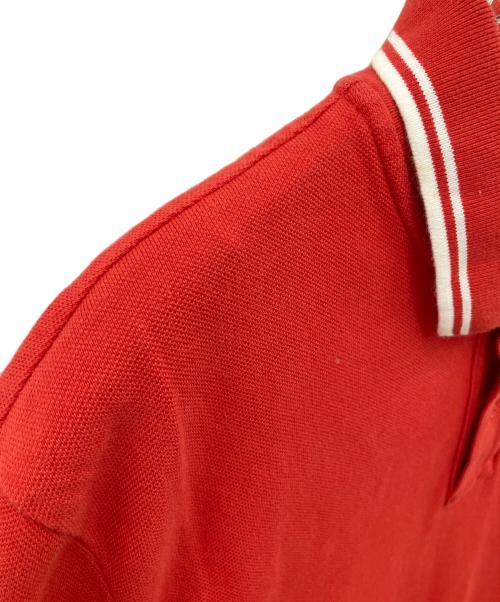 MONCLER（モンクレール）MONCLER (モンクレール) 半袖ポロシャツ レッド サイズ:SIZE Mの古着・服飾アイテム