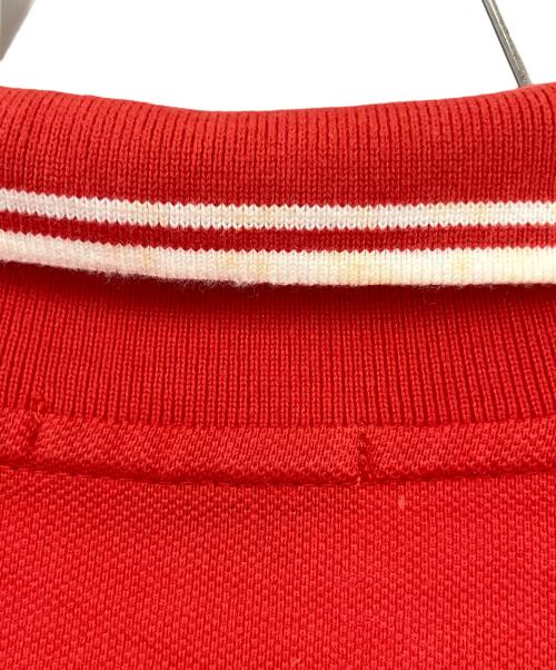 MONCLER（モンクレール）MONCLER (モンクレール) 半袖ポロシャツ レッド サイズ:SIZE Mの古着・服飾アイテム