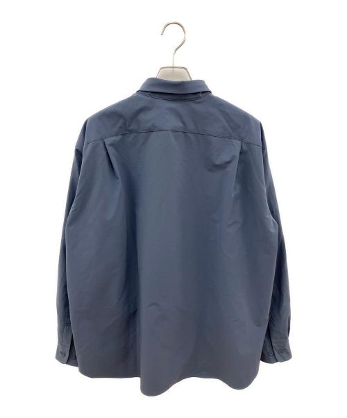 DESCENTE ALLTERRAIN（デザイント オルテライン）DESCENTE ALLTERRAIN (デザイント オルテライン) ソロテックスロングスリーブレギュラーカラーシャツ 長袖シャツ ブルー サイズ:SIZE Mの古着・服飾アイテム