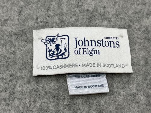 JOHNSTONS OF ELGIN（ジョンストンズ オブ エルガン）JOHNSTONS OF ELGIN (ジョンストンズ オブ エルガン) カシミヤマフラー グレーの古着・服飾アイテム