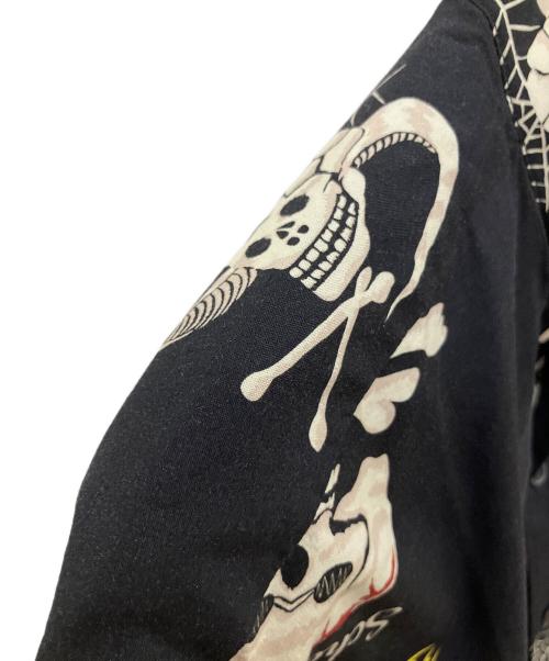Schott（ショット）Schott (ショット) ハワイアンシャツ スカル 半袖シャツ ブラック サイズ:SIZE Lの古着・服飾アイテム