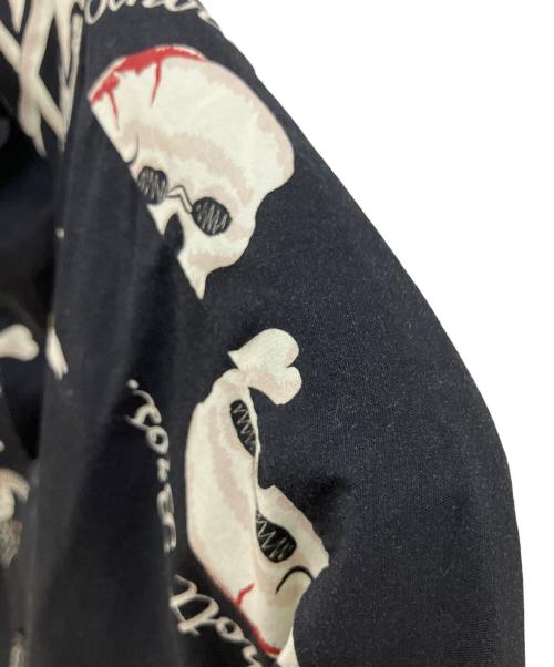 Schott（ショット）Schott (ショット) ハワイアンシャツ スカル 半袖シャツ ブラック サイズ:SIZE Lの古着・服飾アイテム