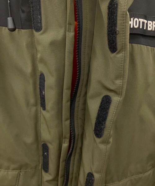 Schott（ショット）Schott (ショット) ダウンジャケット グリーン×ブラック サイズ:SIZE Mの古着・服飾アイテム