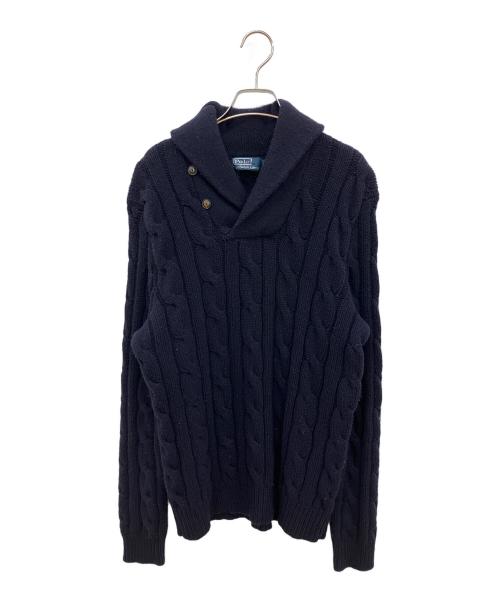 POLO RALPH LAUREN（ポロ・ラルフローレン）POLO RALPH LAUREN (ポロ・ラルフローレン) 厚手ニット ネイビー サイズ:SIZE Lの古着・服飾アイテム
