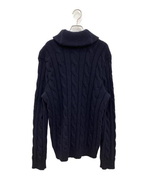 POLO RALPH LAUREN（ポロ・ラルフローレン）POLO RALPH LAUREN (ポロ・ラルフローレン) 厚手ニット ネイビー サイズ:SIZE Lの古着・服飾アイテム