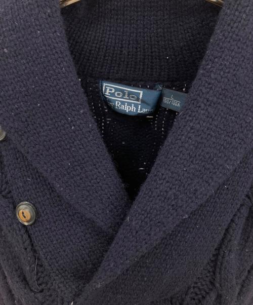 POLO RALPH LAUREN（ポロ・ラルフローレン）POLO RALPH LAUREN (ポロ・ラルフローレン) 厚手ニット ネイビー サイズ:SIZE Lの古着・服飾アイテム